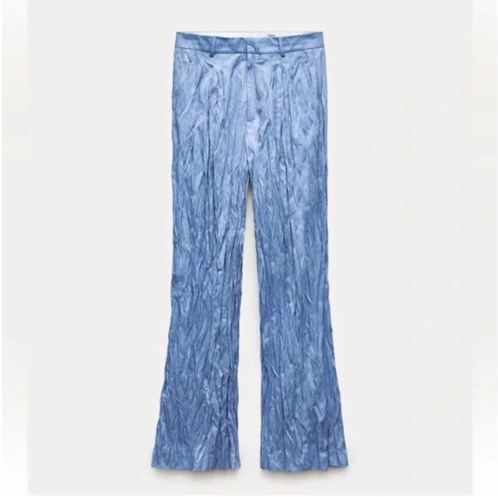 WRINKLED PLEATED PANTS SIZE M - Picture 5 of 7